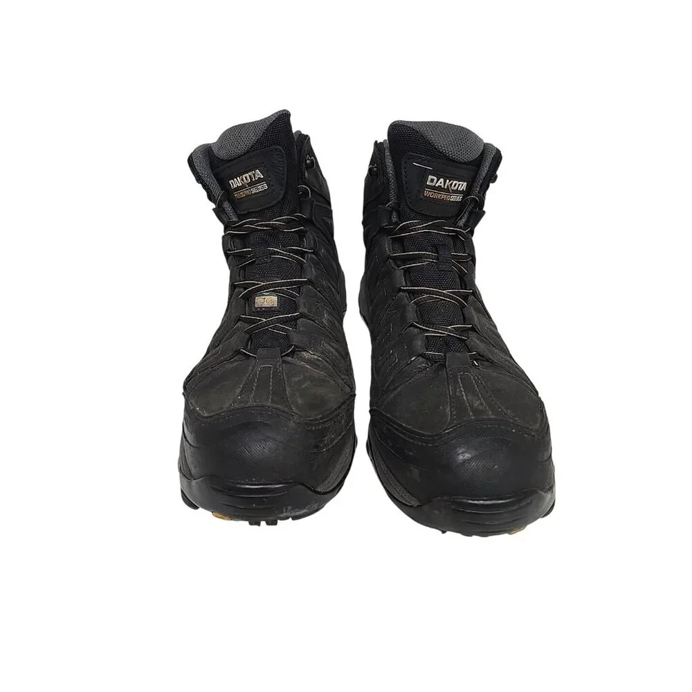 Dakota Men's 6" 2301 Aluminum Toe Composite Plate WP Work Boots Black Size 11W/L - Picture 6 of 7